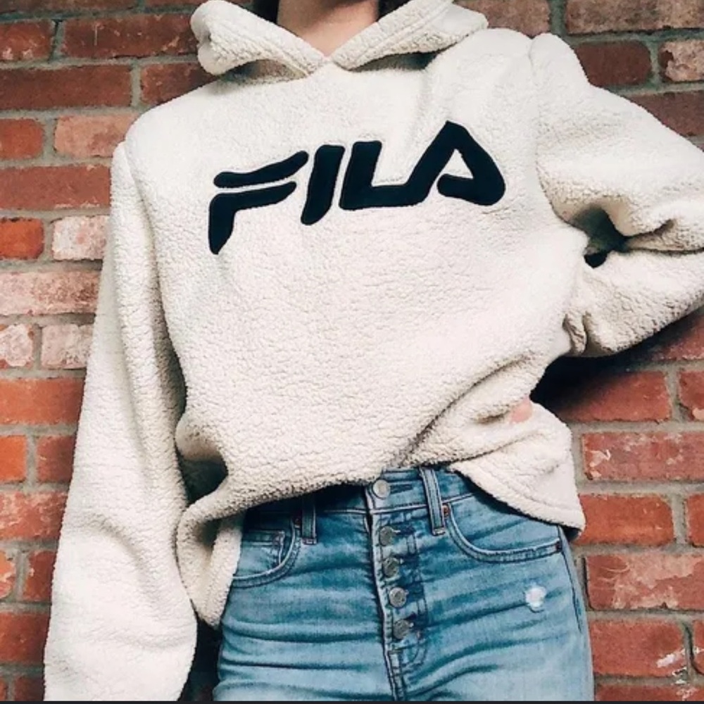 Fila Sherpa Fleece Hoodie - Picture 1 of 7